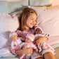 JC Toys | Berenguer Boutique | La Baby Doll Outfit | 3 Piece Pink and White Onesie|Washable| Ages 2+ | Fits Dolls 14"- 18"