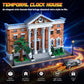 HiDectee Future Clock House Building Blocks with Retro Sports Car - 2-in-1 City Architecture Building Set Display & 5-Room Interior Diorama - Creative