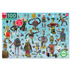 eeBoo: Upcycled Robots 100 Piece Puzzle, Perfect Project for Little Hands, Aids in Development of Pattern, Shape, and Color Recognition, Offers