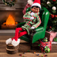 The Elf on the Shelf Claus Couture Snuggly Robe and Slippers Set - Cozy Holiday Outfit Clothes for Your Scout Elf - Ideas for Elf