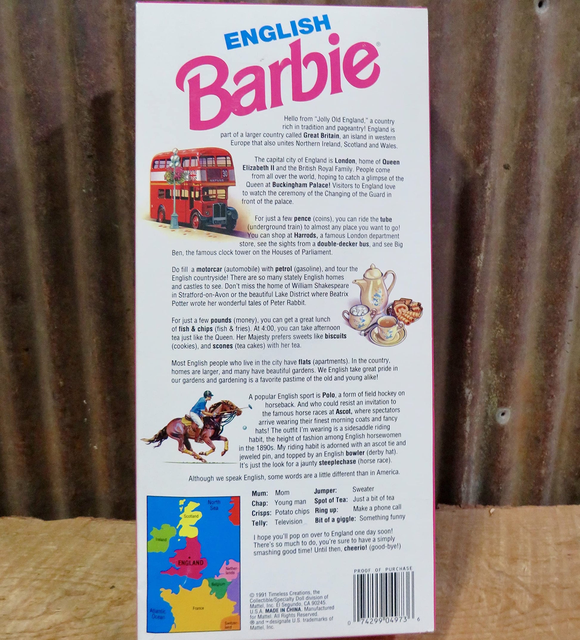 Barbie 1991English Doll - Dressed for Horse Back Riding