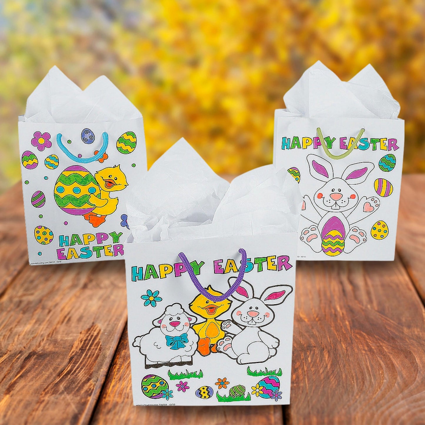 Color Your Own Easter Gift Bags - Crafts for Kids and Fun Home Activities
