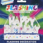 Dazzling Flashing Happy Birthday Cake Decoration - 3.25" x 4.75" (1 Count) - Perfect Celebration Centerpiece