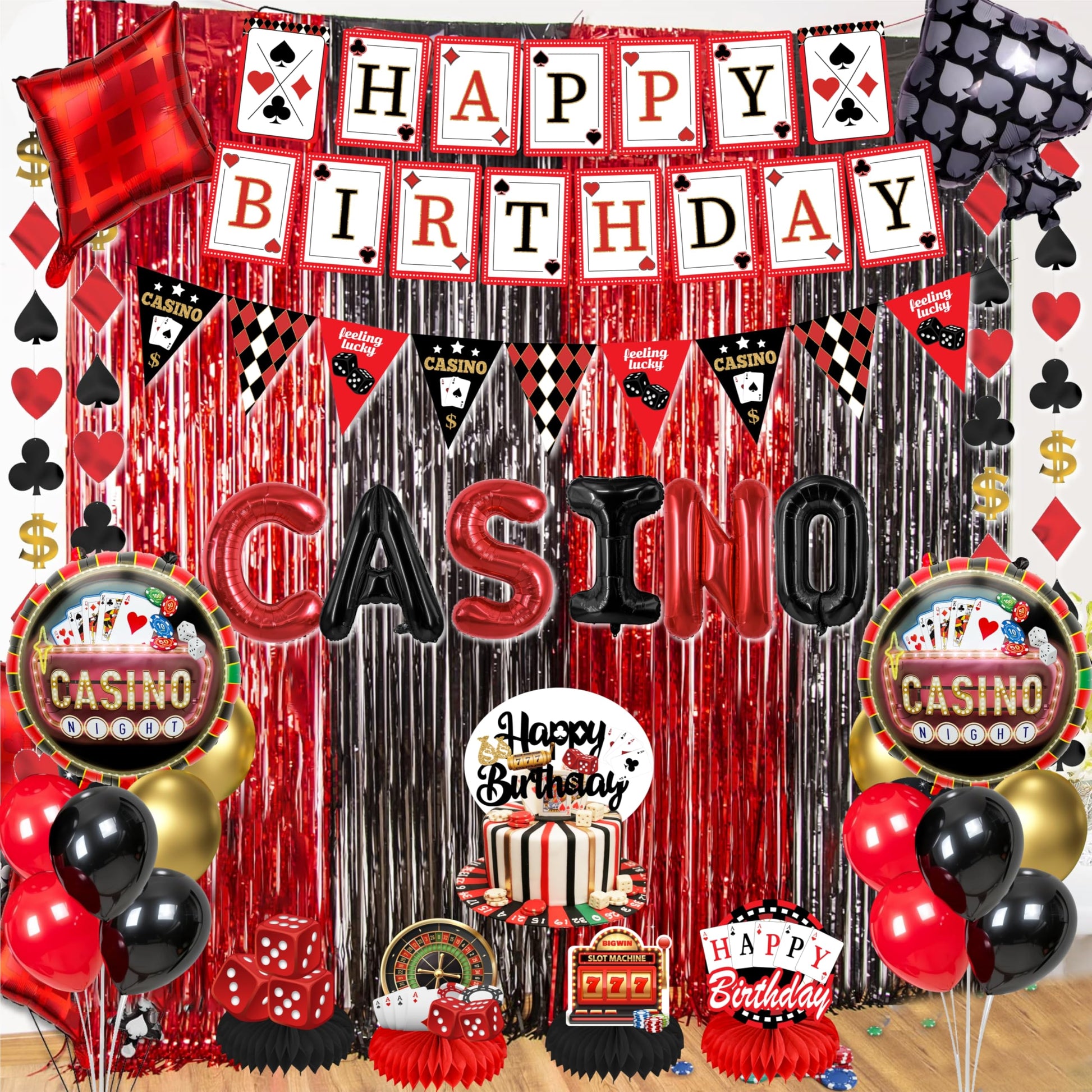 Casino Theme Party Decorations, casino party decorations, Las Vegas birthday Decorations, Casino String Decorations, Casino birthday Honeycomb