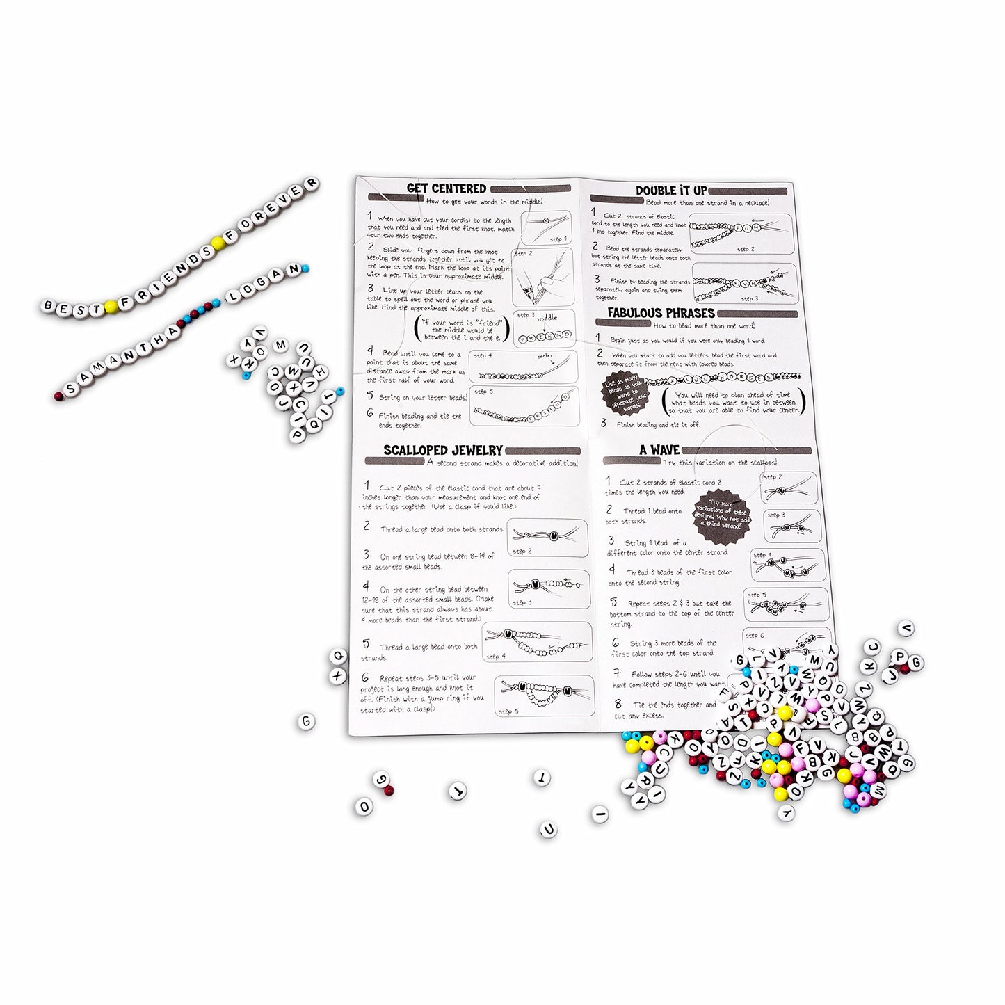 TS Shure by Bendon Friendship Bracelet Mini Craft Activity Tin with 190 Beads and Elastic Cord 51243