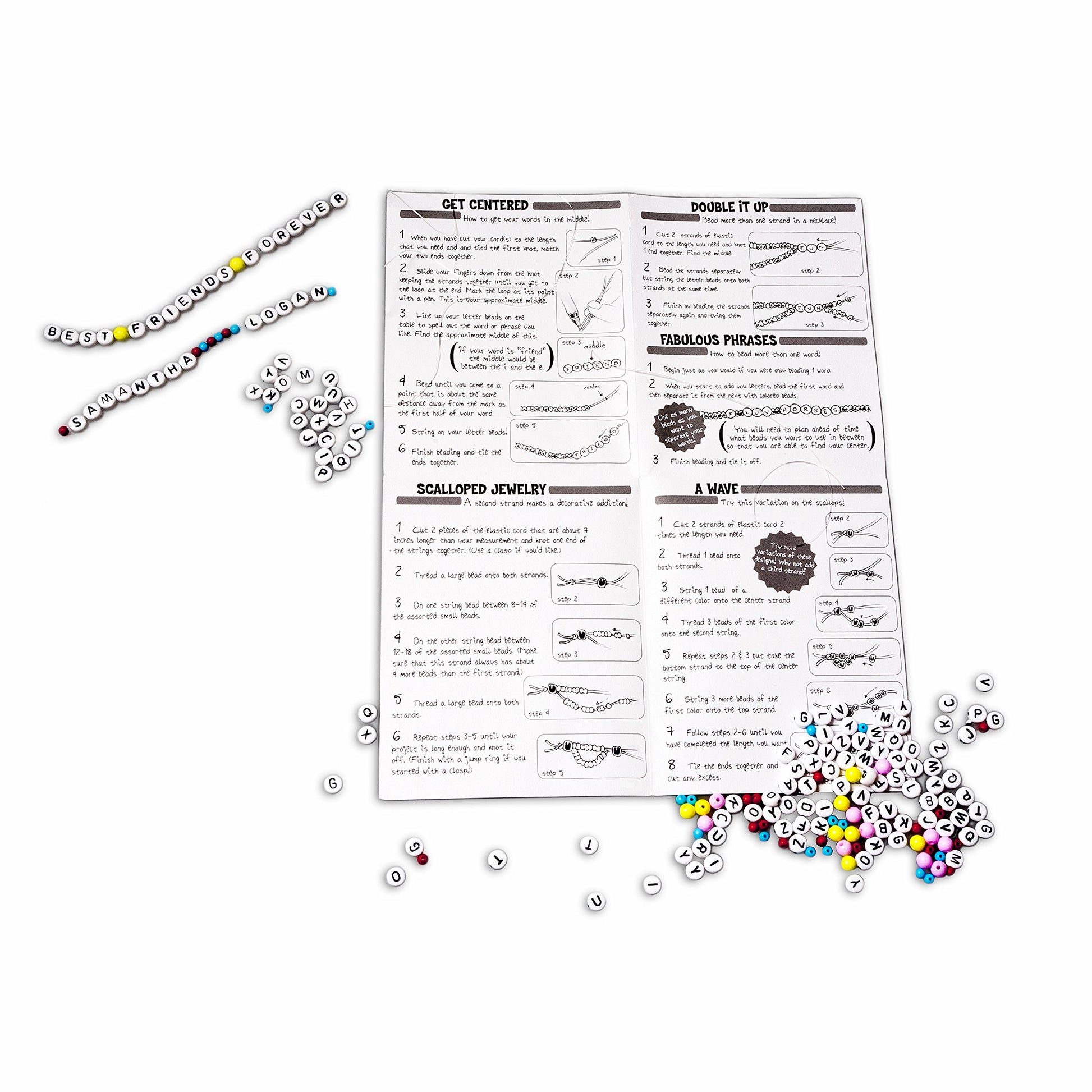 TS Shure by Bendon Friendship Bracelet Mini Craft Activity Tin with 190 Beads and Elastic Cord 51243
