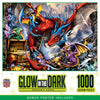 MasterPieces 1000 Piece Glow in The Dark Jigsaw Puzzle for Adults - Dragon's Horde - 19.25"x26.75" - Scary Fantasy Theme