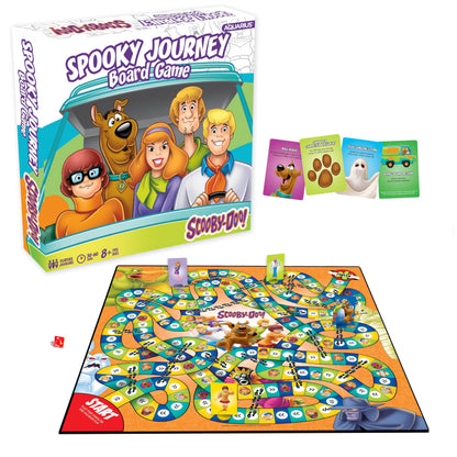 AQUARIUS Scooby-Doo Journey Board Game - Fun for Kids & Adults - Officially Licensed Scooby-Doo Merchandise & Collectibles (97018), Blue, White