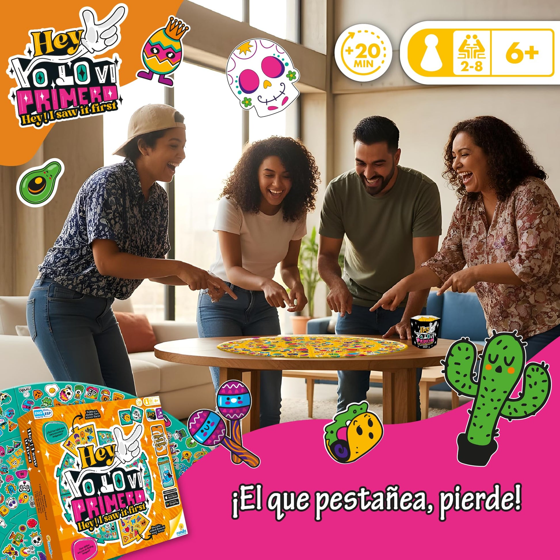 RONDA Hey I Saw It First Memory Board Game for Families Ages 6+