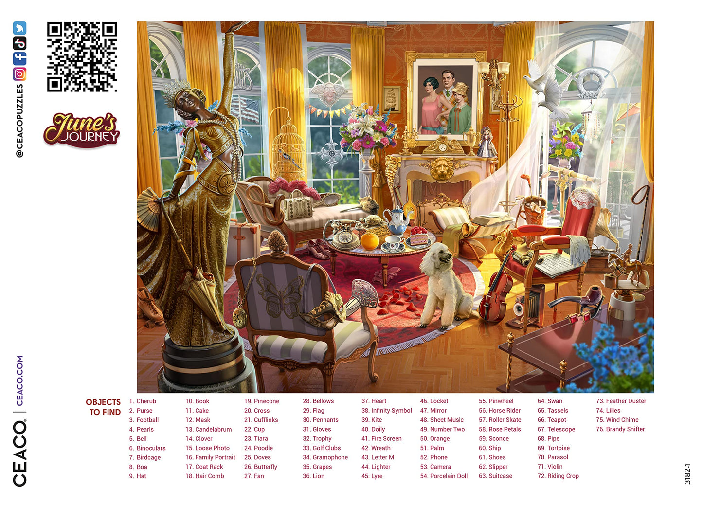 Ceaco - June's Journey - Estate Parlor - 1000 Piece Jigsaw Puzzle