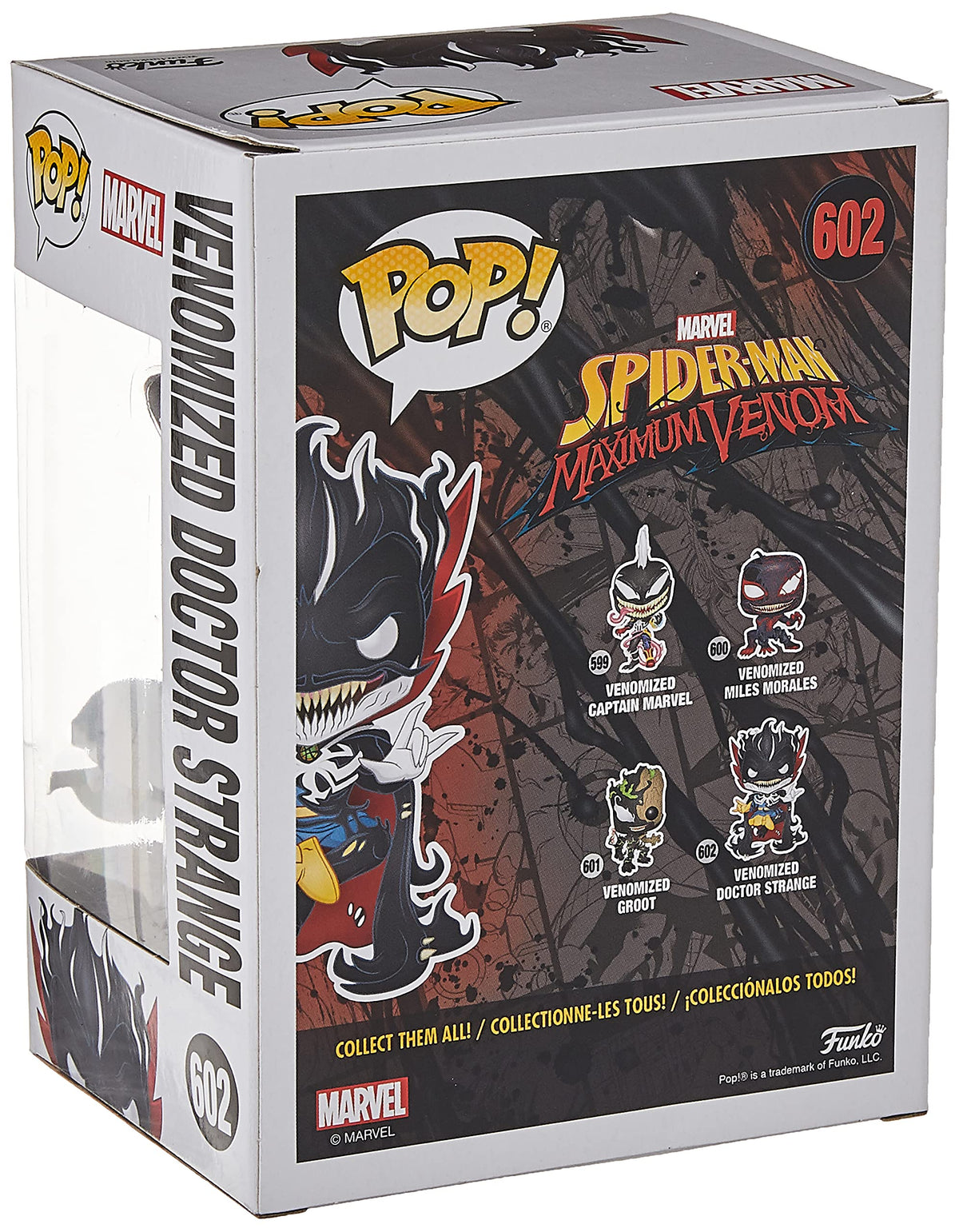 Funko Pop! Marvel: Maximum Venom - Dr. Strange, Glow in The Dark, Amazon Exclusive, Multicolor
