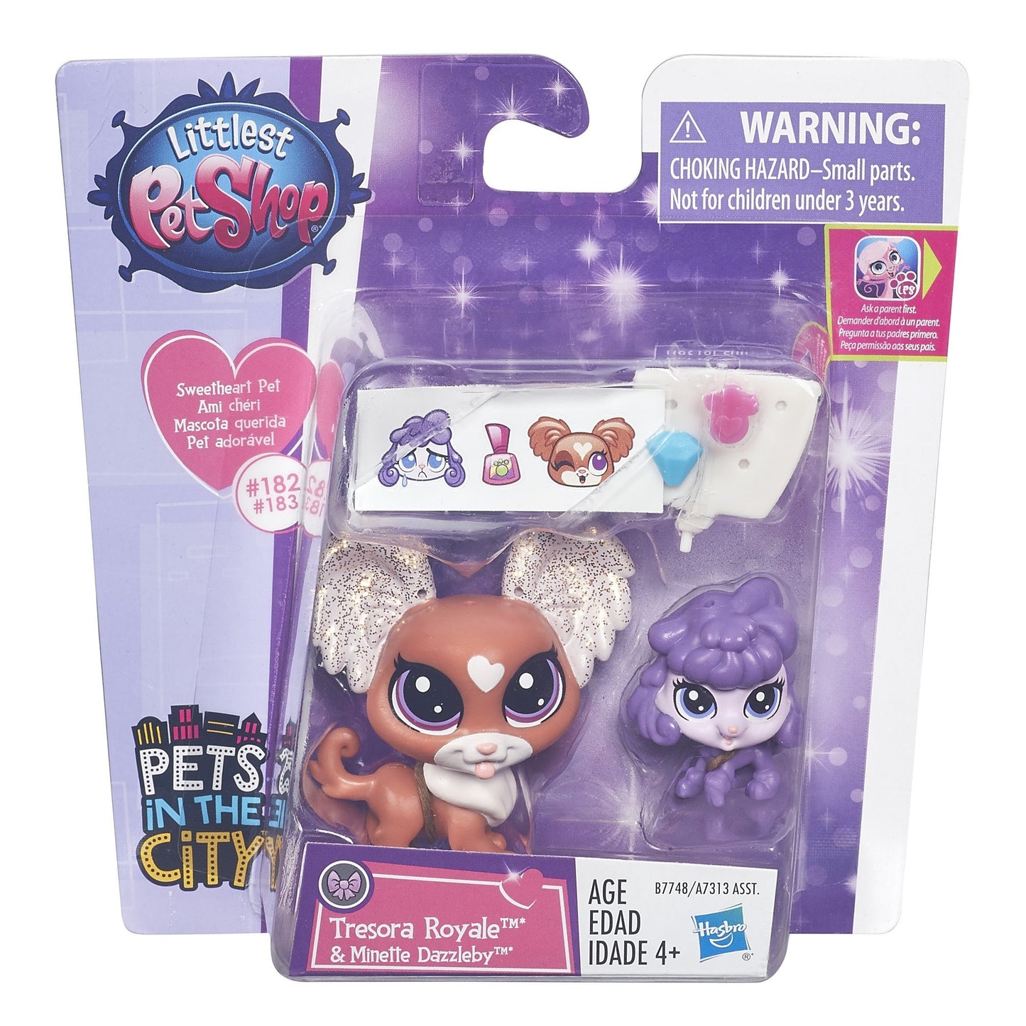 Littlest Pet Shop Papillon and Poodle Doll