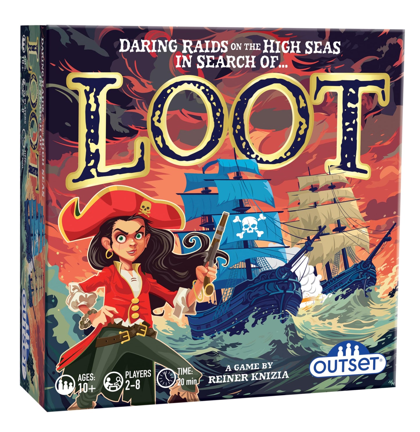 Outset Media Loot Card Game by Reiner Knizia - for 2 to 8 Players Ages 10 and up