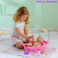JC Toys Baby Doll Newborn Realistic Bath for Keeps Playtime! | Fits Dolls up to 16" | Includes Bath and Accessories | Ages 2+, Pink