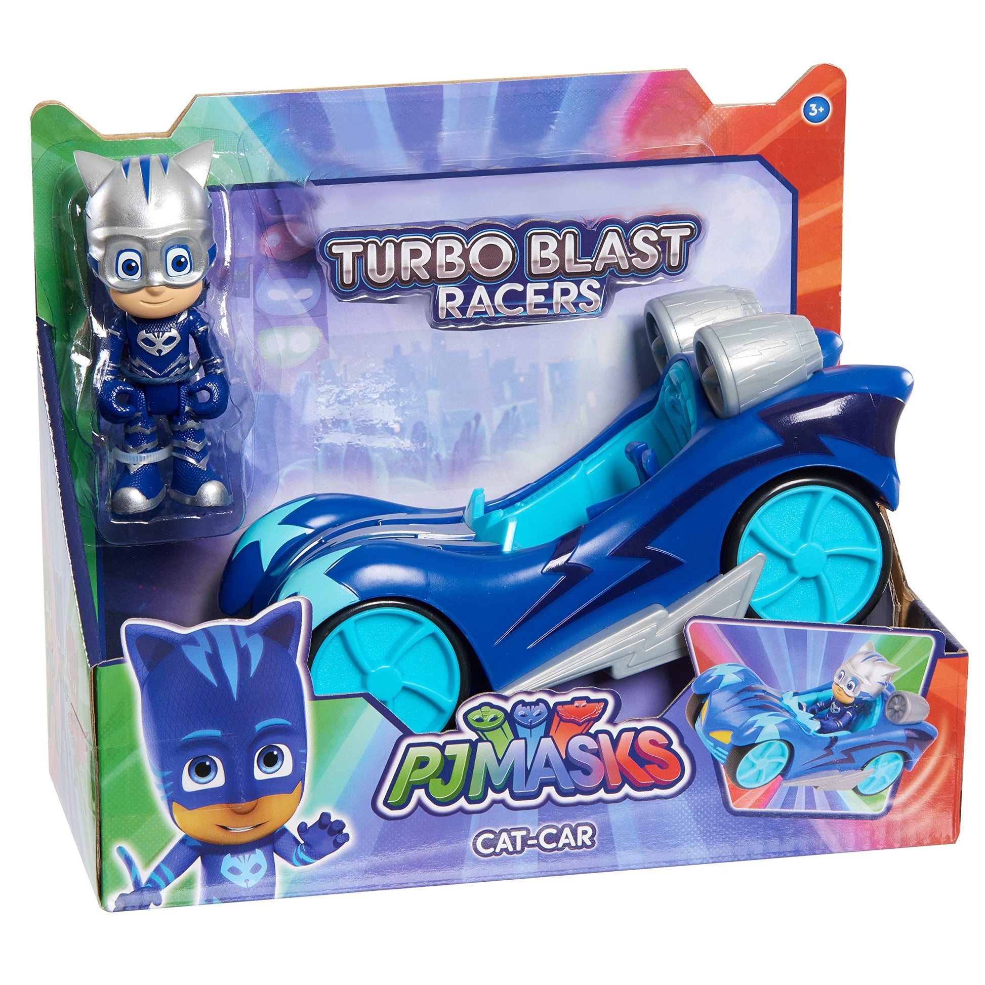 PJ Masks Turbo Blast Vehicles, Cat-Car & Catboy Figure