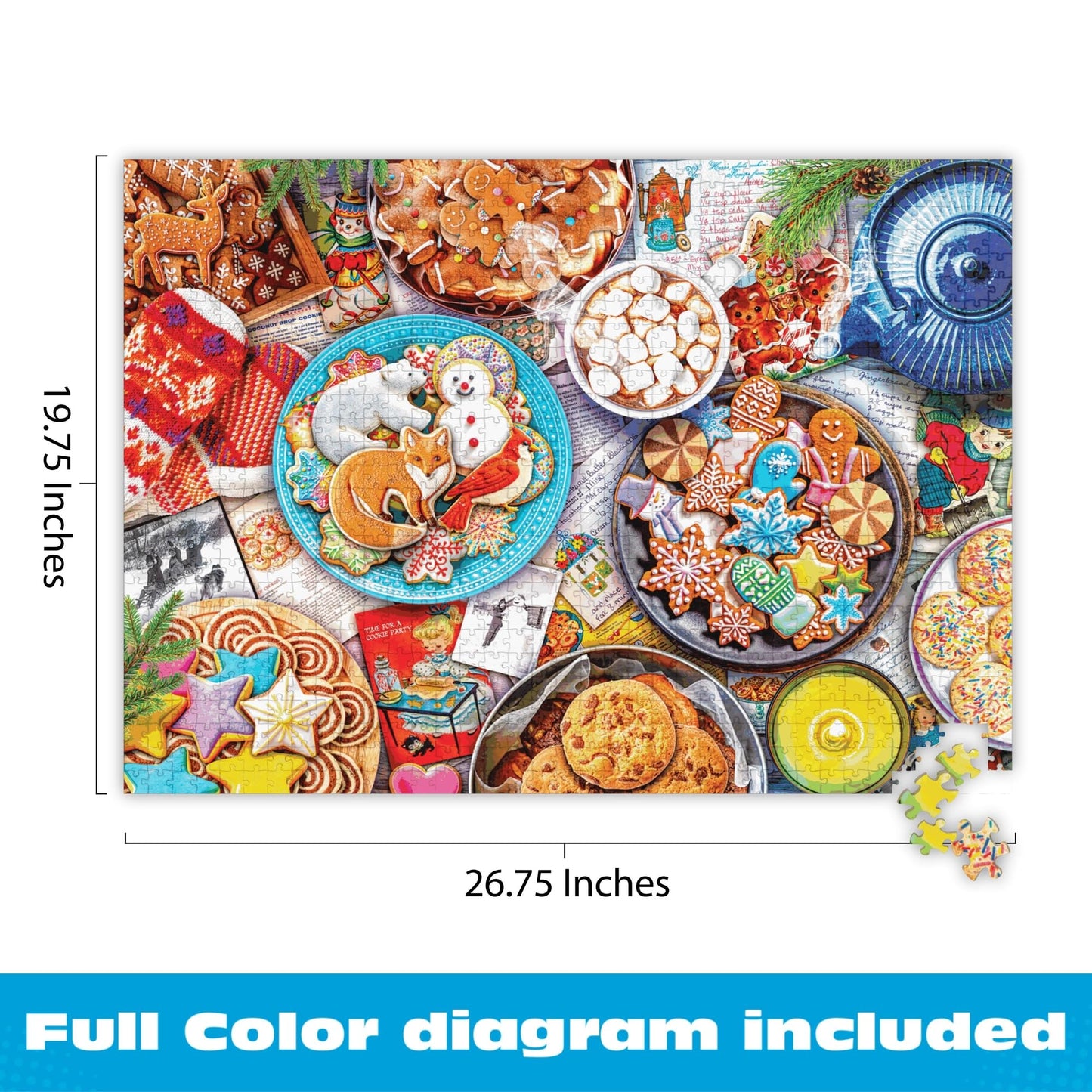 Buffalo Games - Aimee Stewart Cookies and Cocoa - 1000 Piece Jigsaw Puzzle