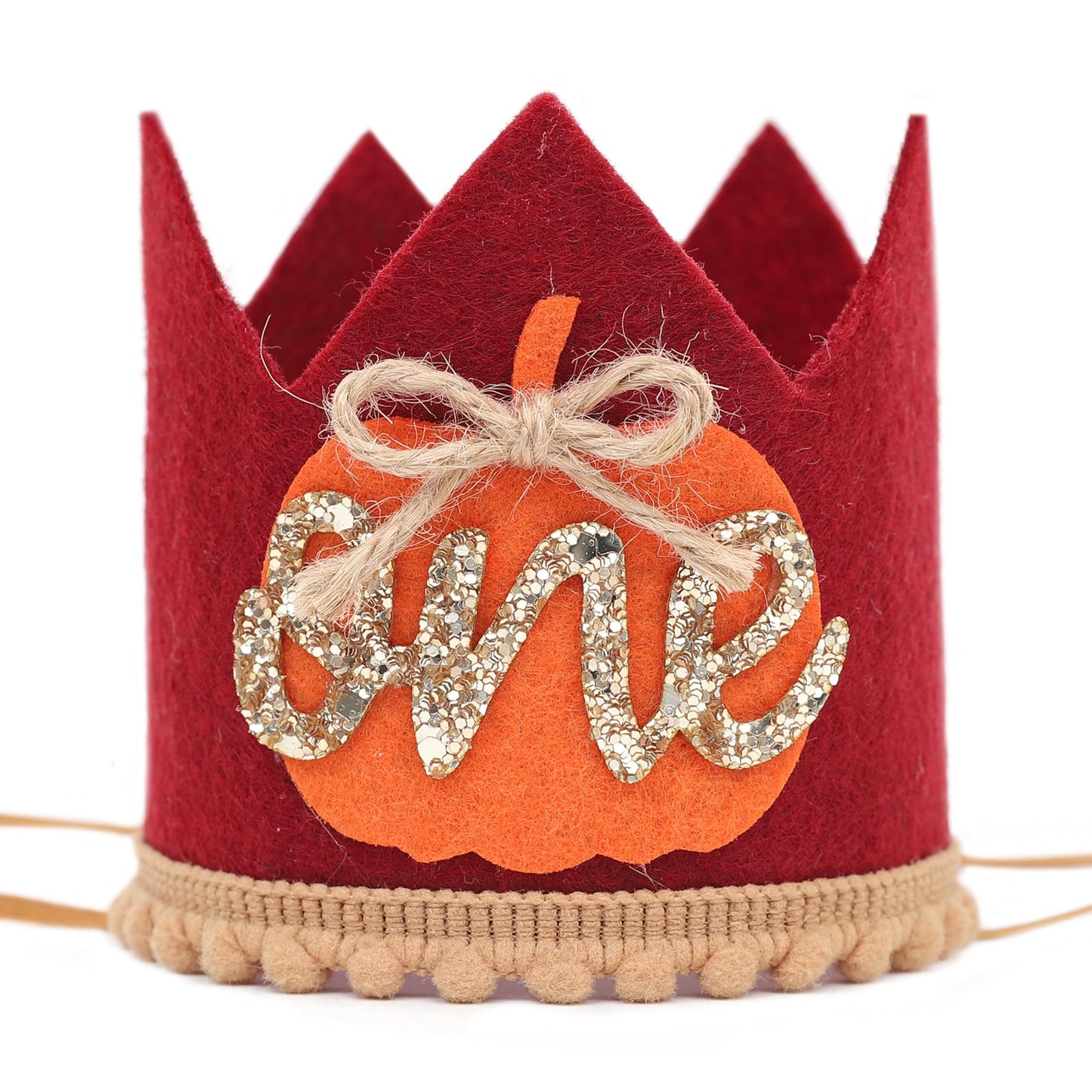 Pumpkin 1st Birthday Crown-Fall One Birthday Decorations, Pumpkin Themed 1st Birthday Photography Props Cake Smash, Halloween First Birthday