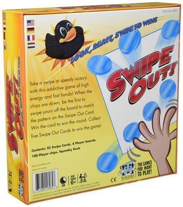 R&R Games Swipe Out Card Game for Kids and Adults Ages 6 and Up, 2-4 Players
