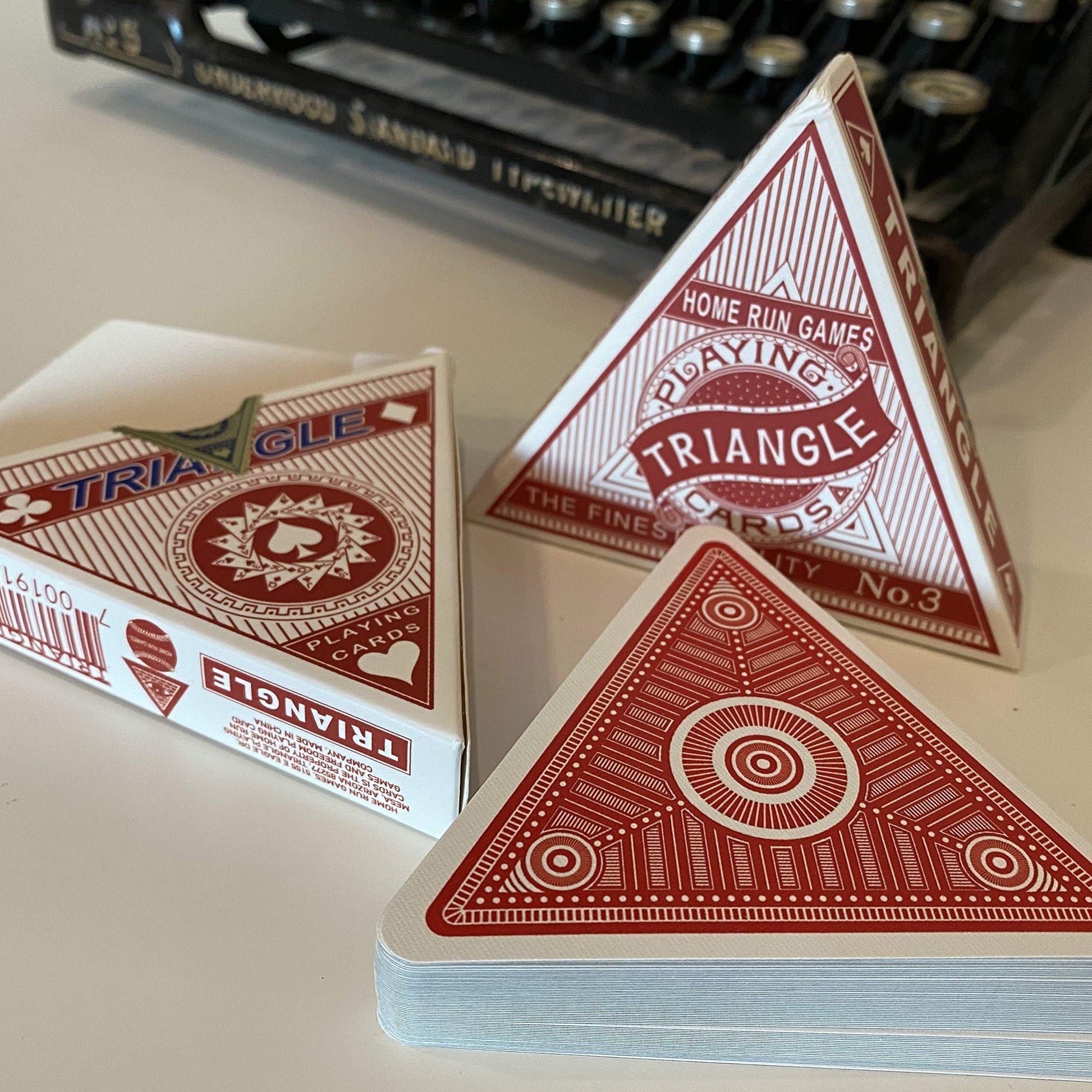 Home Run Games Triangle Playing Cards, Red