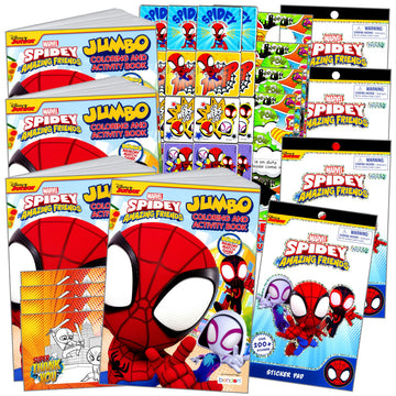 Bendon Spidey and His Amazing Friends Party Pack Stickers Includes Spidey Stickers, Reward Sticker Set, Superhero Door Hanger, and More