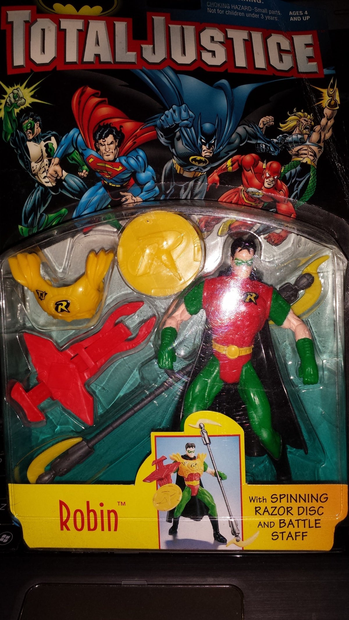 TOTAL JUSTICE LEAGUE BATMAN:ROBIN ACTION FIGURE