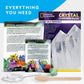 National Geographic Jumbo Crystal Growing Kit - Grow Your Own Giant Glow in The Dark Crystal in a Few Days, Science Kit, Grow Crystals for Kids, STEM