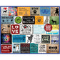 White Mountain 300 Piece Jigsaw Puzzle Funny Animal Collage, I Love Dogs
