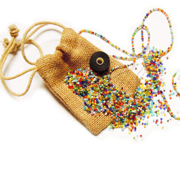 Love Bead Hippy Seed Bead Necklace Kit (Makes 8 Necklaces)