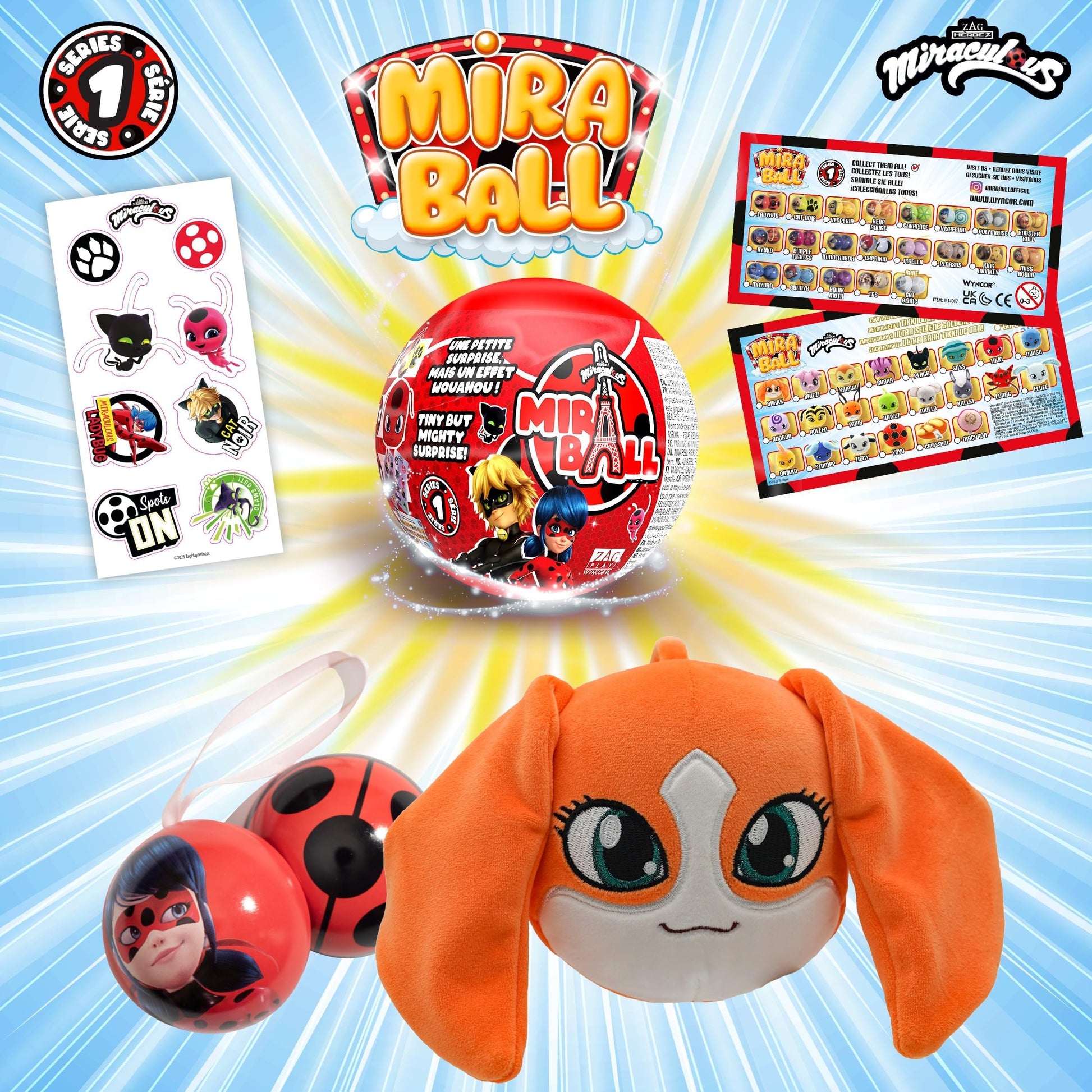 Miraculous Wyncor Ladybug 4-1 Surprise Miraball (1-Pack)