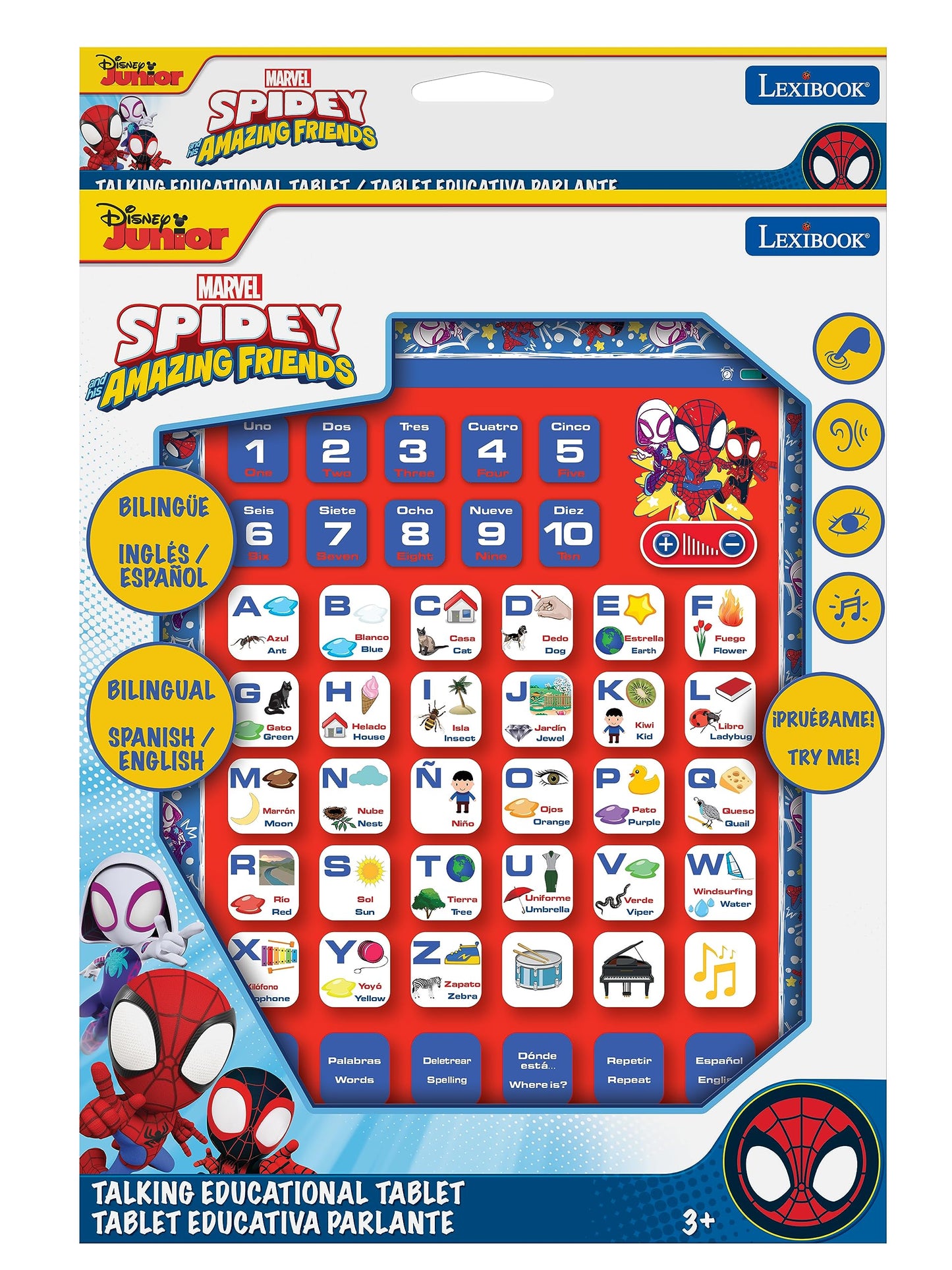 LEXiBOOK, Spidey Learning Tablet, JCPAD002SPi2