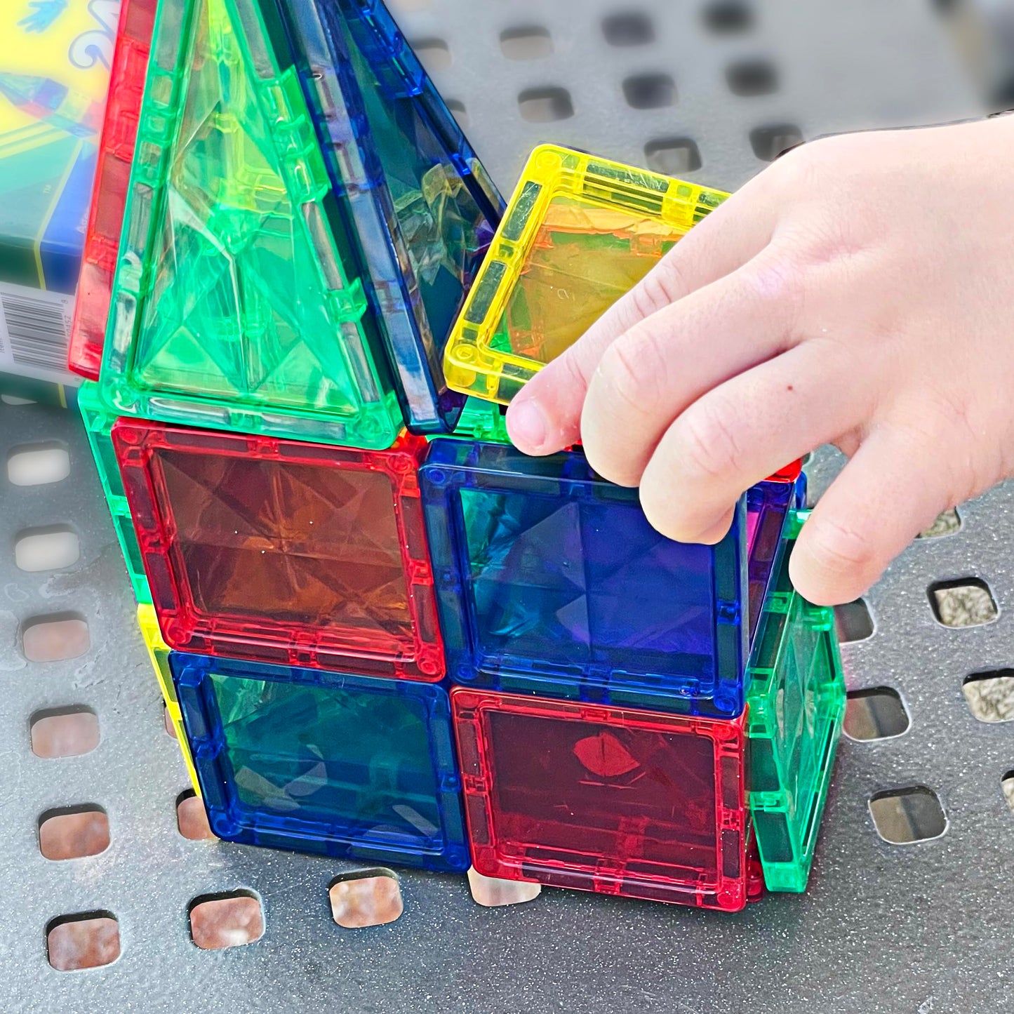 CreateOn Crayola Mini Magnetic PIP-Tiles, Building Set for Kids, Magnetic Building Toys for Kids, STEM Travel Toys for Boys and Girls Ages 3+