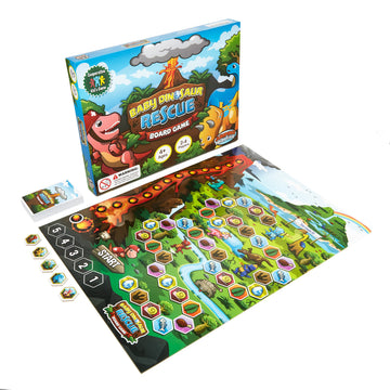 Baby Dinosaur Rescue Board Game - Cooperative Dinosaur Adventure Game for Kids Ages 4+ - Work Together to Save the Baby Dinos - Easy to Learn - Fun