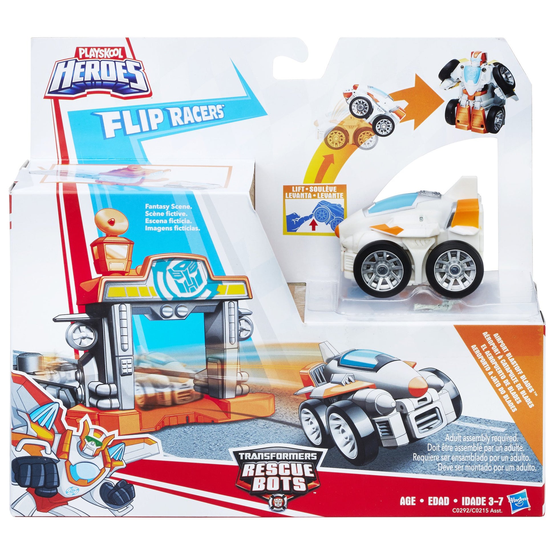 Playskool Heroes Transformers Rescue Bots Flip Racers Airport Blastoff Blades