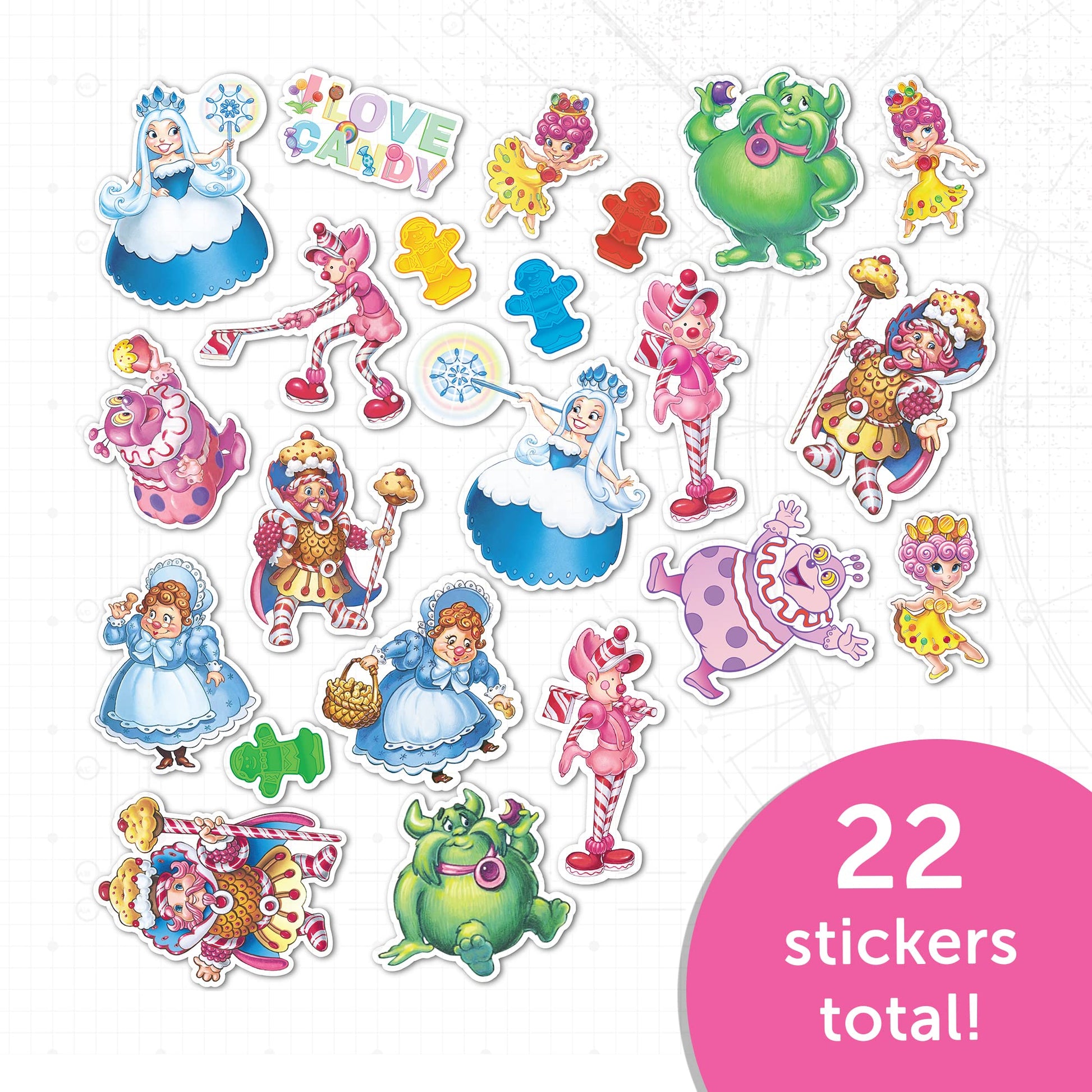 Desert Cactus Candy Land Sticker - 22 Candyland Sticker Vinyl Decal Laptop Water Bottle Car Scrapbook 12x10 Sheet Decorations Birthday Favor Party