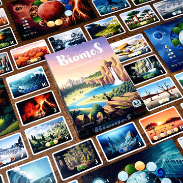 Biomos Board Game | Nature Strategy Game for Families and Solo Play | Build the Most Biodiverse Planet | 1-4 Players | Age 8+ | 20 Min