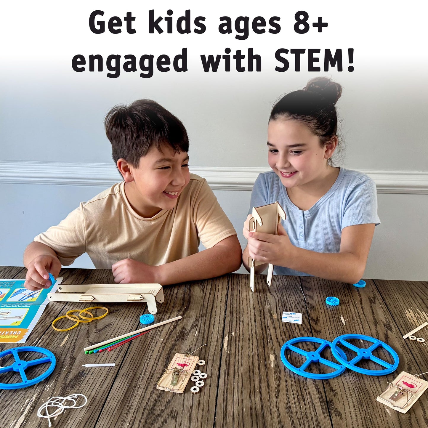 Mousetrap Car Kit, 2-Pack - Mousetrap-Powered Physics Project, Ages 8+