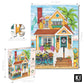 1000 Piece Puzzle for Adults Mardell Schuster Beach House Colorful Seaside 27x20 Jigsaw Puzzle