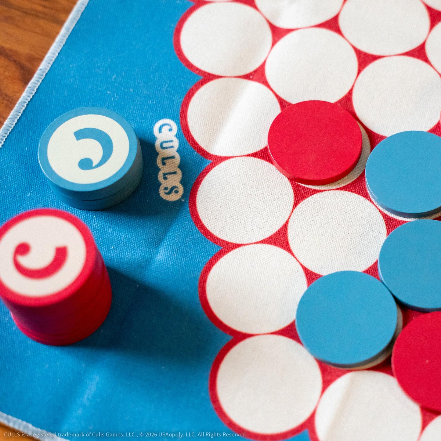 CULLS, an Abstract Strategy Board Game, Smarter Than Checkers and More Fun Than Chess, A Travel Friendly Quick Thinking Tactics Game for Ages 6 & Up