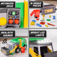 Maxx Action Large Motorized 19" Maxx Action Garbage Truck Toy Set with Lights and Sound Includes Dumpster, Trash Bin and Miniature Trash Pieces