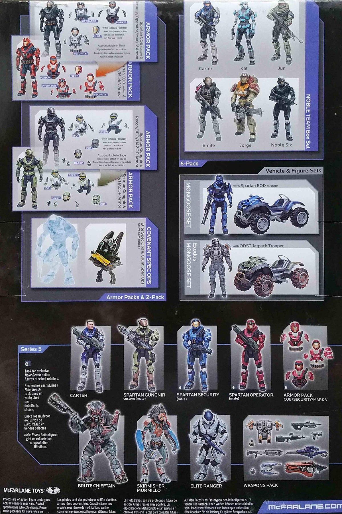 Halo Reach Series 5 6" Scale Covenant Spec Ops 2-Pack AF 2-Pack