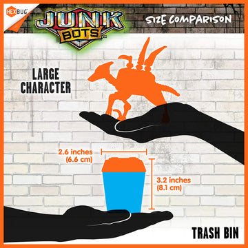 HEXBUG 480-6841 JUNKBOTS-Trash Bin Assortment Kit-Surprise Every Box LOL with Boys and Girls-Alien Powered Toys for Kids-24+ Pieces of Action