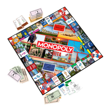 Monopoly Board Game - Wichita, KS Edition: 2-6 Players Family Board Games for Kids and Adults, Board Games for Kids 8 and Up, Great for Game Night