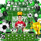 jenlion Soccer Birthday Party Decorations, 120Pcs Kit with Tablecloth, Backdrop Banner, Cake Topper, Balloons, Centerpieces & More for Boy