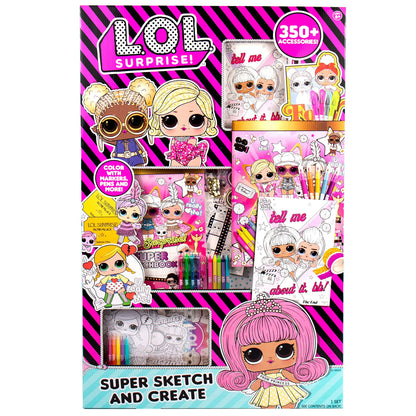 L.O.L. Surprise! O.M.G. Ultimate Fashion Designer by Horizon Group USA, Color & Create Outfits & Make-Up Looks for The O.M.G. Sisters, Includes 2