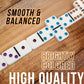 Front Porch Classics, Double 9 Colored Dot Dominoes Travel Tin Set, 2 to 8 Players Ages 8 to 99