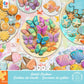 Ceaco - Cookie Creations Puzzle 300 Oversized Pieces - Rose Khan - Pastel Cookie Art Jigsaw Puzzle with Bonus Poster - Large Piece Puzzle for Adults