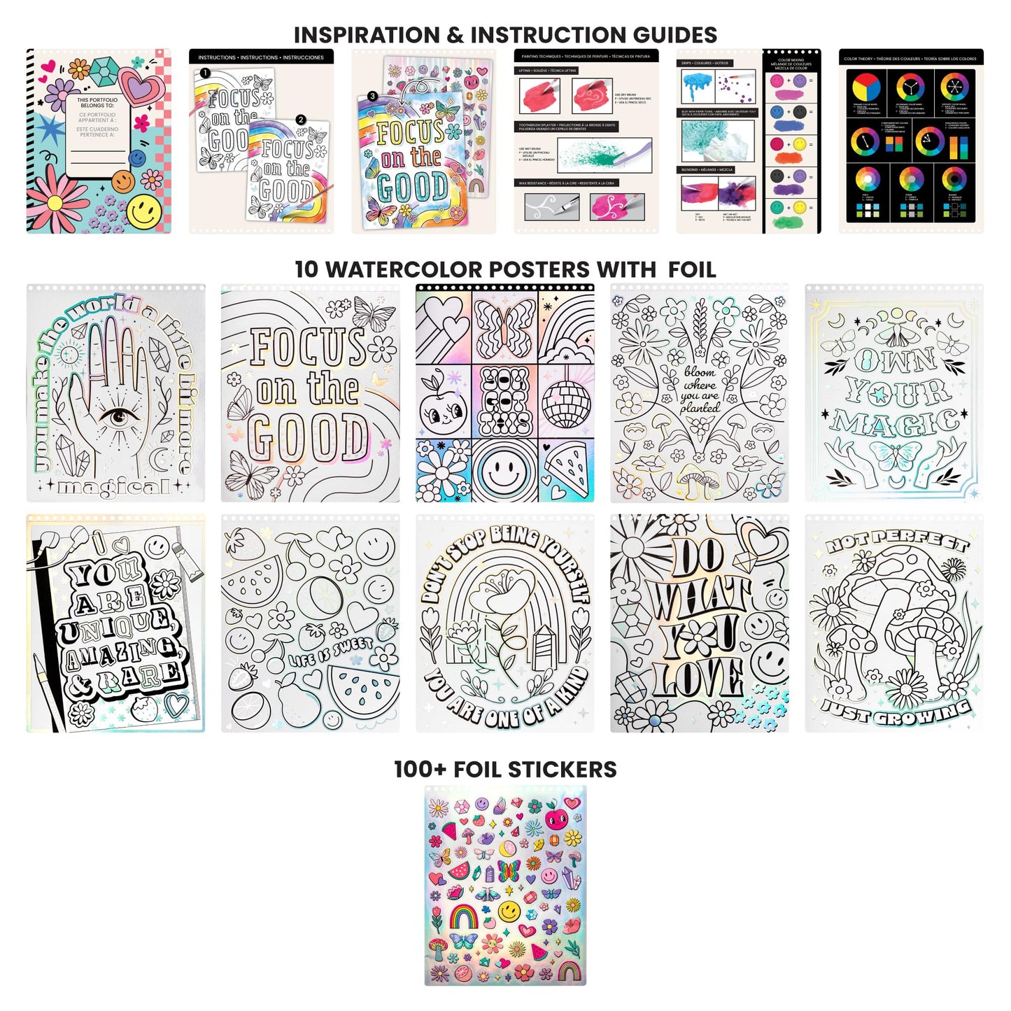 Fashion Angels Do What You Love Watercolor Poster Set