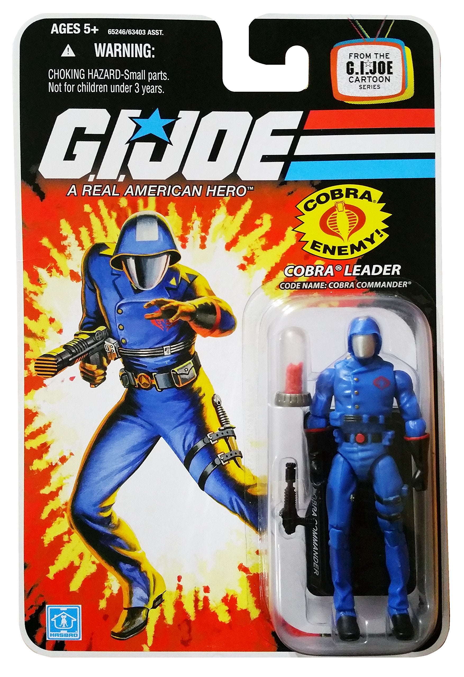 G.I. Joe 25th Anniversary Cartoon Series Cardback: Cobra Commander (Cobra Leader) 3.75 Inch Action Figure