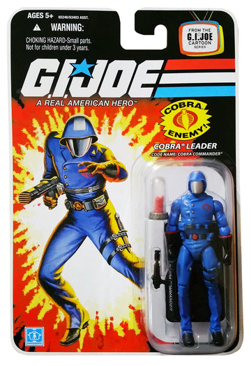 G.I. Joe 25th Anniversary Cartoon Series Cardback: Cobra Commander (Cobra Leader) 3.75 Inch Action Figure