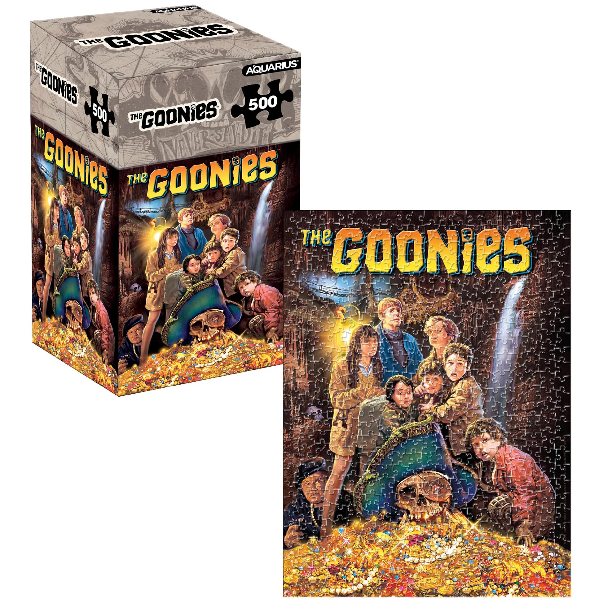 Aquarius Goonies 500 Piece Jigsaw Puzzle for Adults - Movie Puzzles 14"x19" Collectible Merchandise Gift